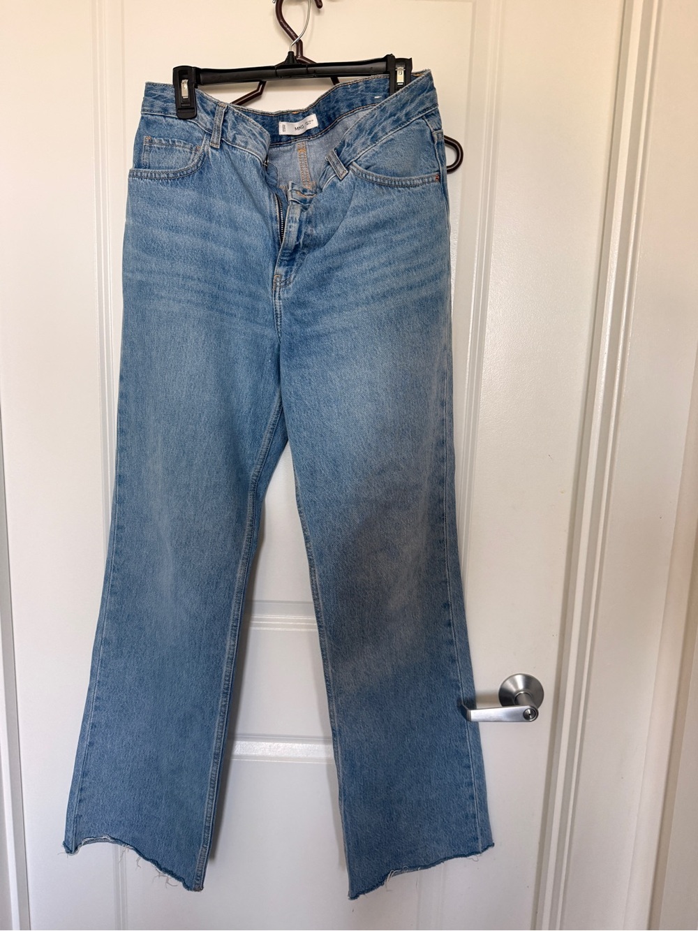 Mango Light Blue Wide Leg Jeans